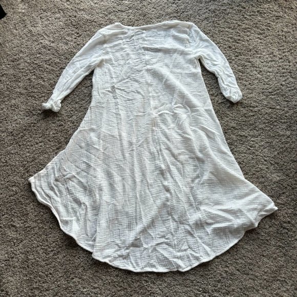 Moth Anthropologie Sweater, Ivory, Women's XS, Linen Blend Islet Duster Cardigan - Picture 8 of 8